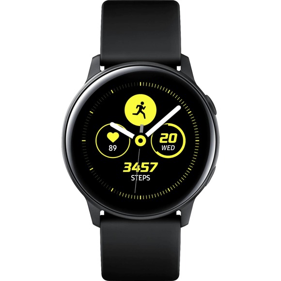 Samsung - SM-R500NZKAXAR Galaxy Watch Active Smartwatch 40mm Aluminum - Black